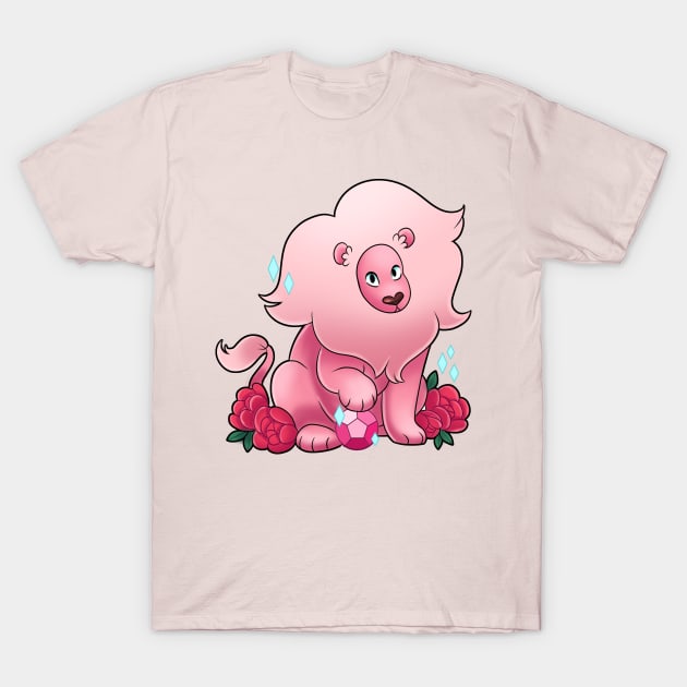 Pink lion shirt top